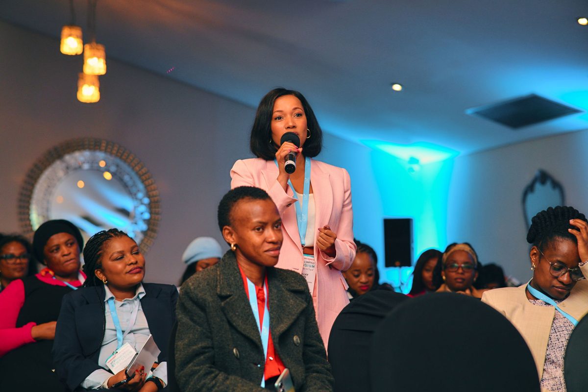 Michillay Brown speaking at the Women in Mining South Africa (WiMSA) Symposium